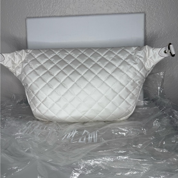 MZ Wallace White Quilted Crossbody Bag - Picture 2 of 11